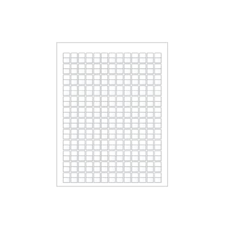 Ziptape Laser Printer Label Sheet Sticker Paper - 0.5" W x 0.37" H , 1560PK ZT-LSL-70-603-10